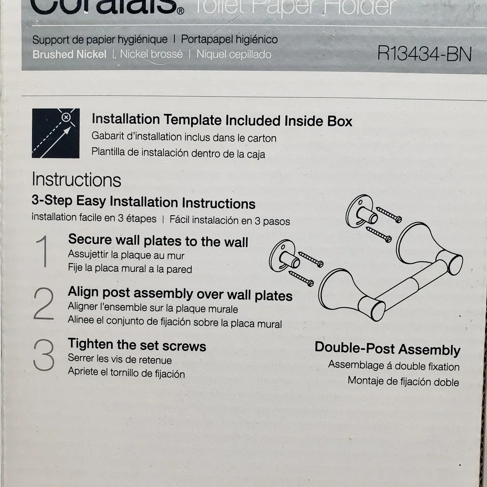 Lot‎ Of 2 Kohler Toilet Paper Holder Brushed Nickel R13434-BN Coralais Sealed